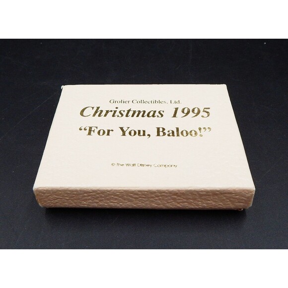 Disney Ornament For You Baloo 1995 The Jungle Book Disc Grolier Collectibles - Picture 4 of 4